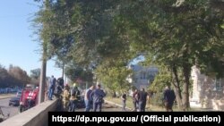 Поліція і ДСНС на місці вибуху в Дніпрі, 15 вересня 2021 року