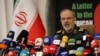 Glasnogovornik Iranske revolucionarne garde Hossein Mohebbi na konferenciji za novinare u Teheranu 29. septembra.