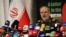 Glasnogovornik Iranske revolucionarne garde Hossein Mohebbi na konferenciji za novinare u Teheranu 29. septembra.