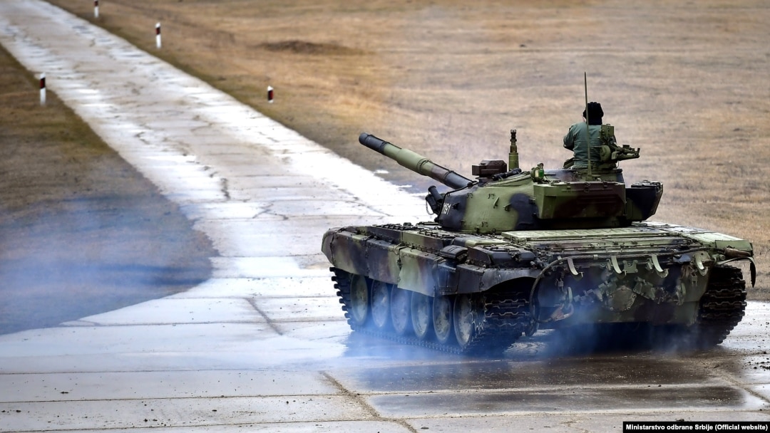 Tenk M-84 Vojske Srbije na redovnoj vežbi (3. februar 2020.), ilustracija