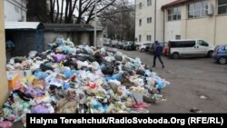 Один зі сміттєвих майданчиків у Львові, фото 20 березня 2017 року