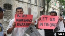 Əksər jurnalistlər artıq neçənci dəfədir ki, sabiq nazirin məhkəməsinə buraxılmırlar