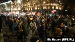 მსვლელობა რუსთაველის გამზირზე