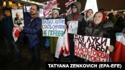 Акцыя за незалежнасьць супраць інтэграцыі з Расеяй у Менску, 20 сьнежня