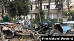 د سوریې د چاودنې د ځای یو انځور