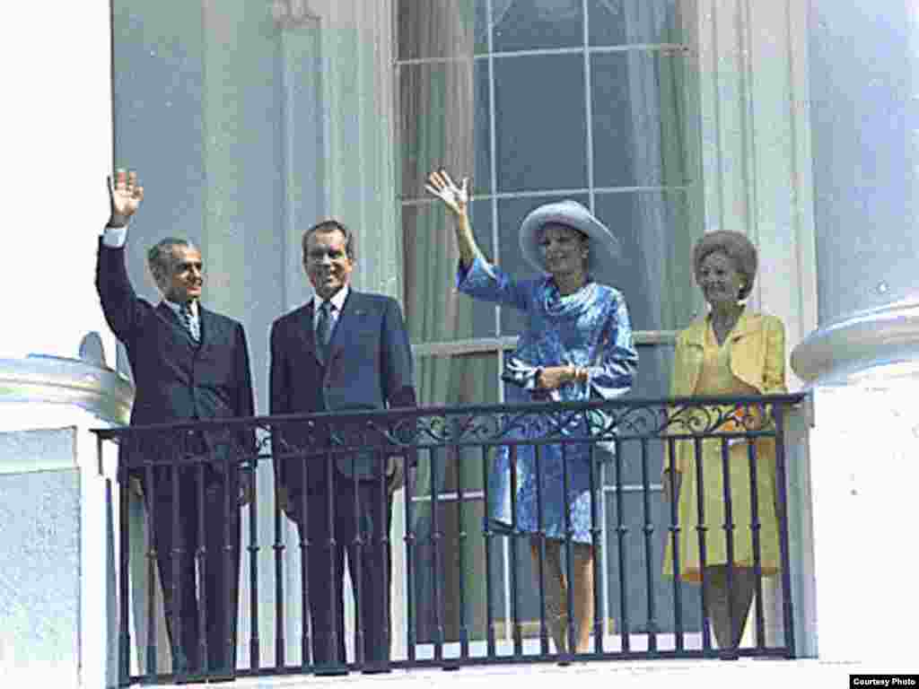 Муҳаммад Ризои Паҳлавӣ бо президенти Амрико Ричард Никсон, соли 1969