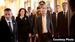 Vjenë - Presidenti i Austrisë Heinz Fischer me presidenten Atifete Jahjaga, 19Qershor2013