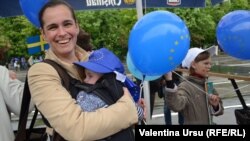 O sărbătoare pro-europeană la Chișinău