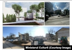 Proiectul de reamenajare a scuarului din fața Direcției Cultură, aprobat de Consiliul Național al Monumentelor Istorice, prevede păstrarea „Apartamentului deschis” și integrarea lui în spațiul recondiționat.
