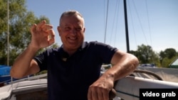 Николай Хавхун на своей яхте в Киеве