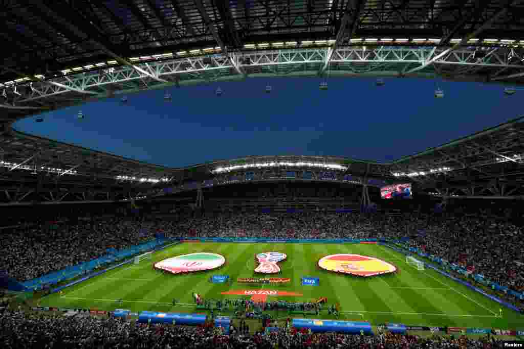 Soccer Football - World Cup - Group B - Iran vs Spain - Kazan Arena, Kazan, Russia - June 20, 2018 General view before the match REUTERS/John Sibley