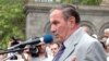 Armenia -- Opposition leader Levon Ter-Petrossian addresses thousands of supporters rallying in Yerevan, 02Jul2009