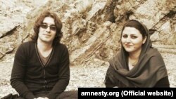 Golrokh Ebrahimi İraee və əri Arash Sadeghi