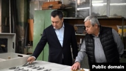 Президент Садыр Жапаров "Дастан" заводунда. Бишкек. 3-апрель, 2026-жыл.