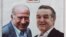 Dan Voiculescu și George Becali, detaliu dintr-un afiș electoral cu sloganul: „Noi sîntem dreptatea pînă la capăt”