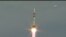 A Soyuz rocket blasts off to the International Space Station in April.