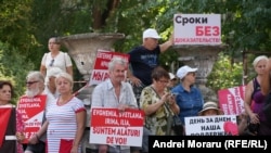Protestul susținătorilor Evgheniei Guțul în fața Penitenciarului Nr. 13, 11 august 2025.