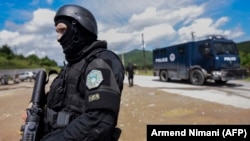 Një pjesëtar i Forcave Speciale të Policisë së Kosovës. Fotografi nga arkivi.
