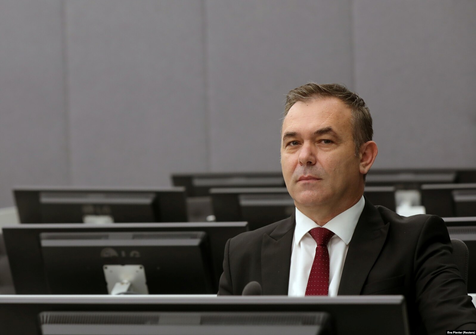 Rexhep Selimi gjatë seancës paragjyqësore në Hagë më 11 nëntor 2020.