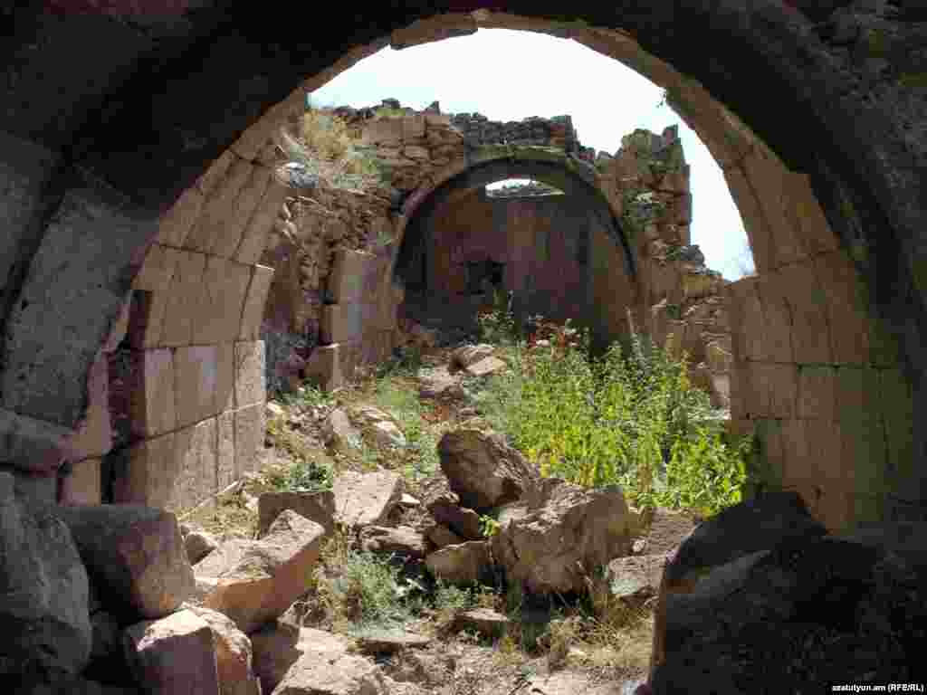 The ruins of Ani, the capital of a medieval Armenian kingdom. Ani is located in Turkey's northeastern Kars region, less than 1 kilometer from modern-day Armenia. All photographs courtesy of azatutyun.am