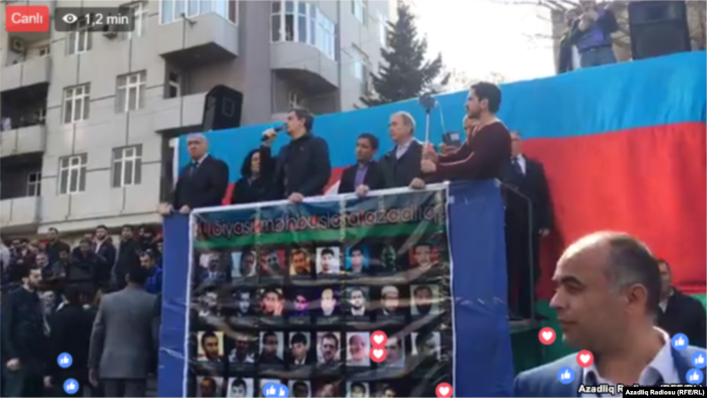 Azərbaycan Xalq Cəbhəsi Partiyasının sədri Əli Kərimli çıxış edir,8 Aprel,2017