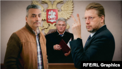 Заместитель председателя партии "Яблоко" Лев Шлосберг, судья Верховного суда России Вячеслав Кириллов, председатель партии "Яблоко" Николай Рыбаков