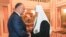 Ex-președintele Igor Dodon și Patriarhul Kirill la una dintre întrevederile din cei doi, fotografie din arhivă. 