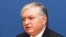 Armenia -- Foreign Minister Eduard Nalbandian speaks at a news conference, 18 March 2010.
