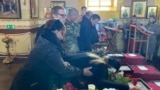 Прощание с детьми в храме Юрюзани