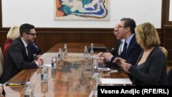 Sastanak Aleksandra Vučića i Aleksandra Soroša u novembru 2017, arhiva