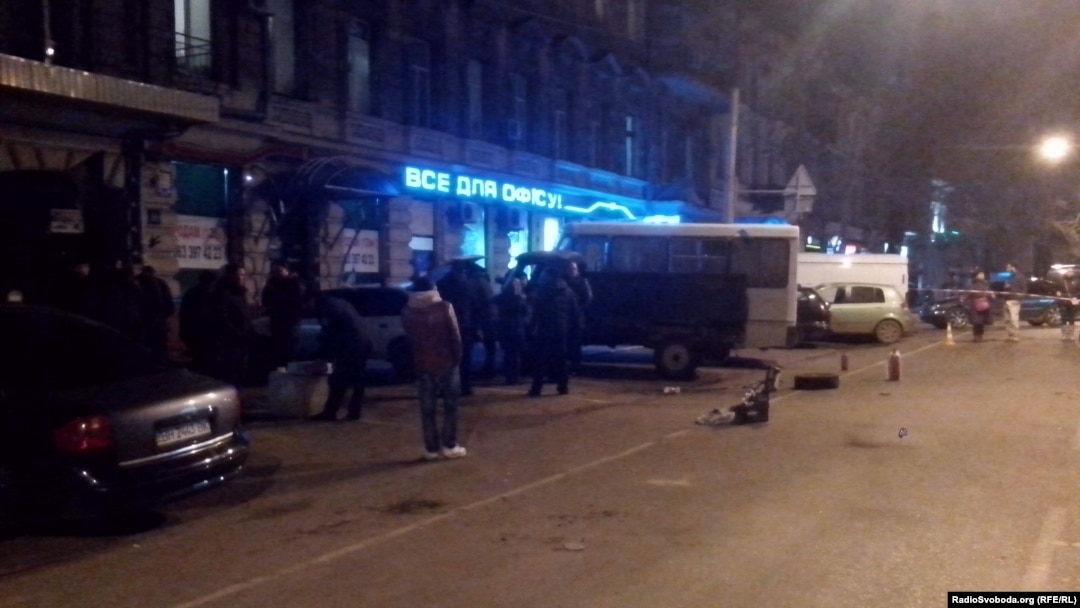 Місце вибуху в Одесі, 23 грудня 2014 року