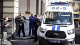 Russian police officers stand guard outside the office building of Russian retailer Wildberries after an attempted raid in central Moscow on September 18, 2024.
wildberries / вайлдберриз