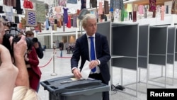 Герт Вилдерс гласа во Холандија, 6 јуни 2024 година.