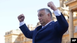 Orbán Viktor miniszterelnök Angliában 2024. július 18-án