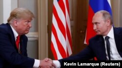 Трамп и Путин в Хельсинки, 16 июля 2018 года