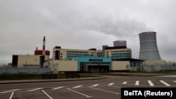 Belarus's Astravets nuclear power plant in the Hrodna region. (file photo)