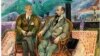 Дмитрий Святополк-Мирский (справа) и историк Михаил Флоринский. Картина Филипа Эвергуда. 1928, фрагмент