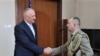Ministar odbrane Bosne i Hercegovine Zukan Helez i vojni ataše BiH u Srbiji Srđan Čavić, 19. maj 2025.