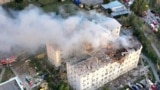 Aftermath of a Russian drone attack in Kharkiv