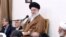 Supreme Leader Ayatollah Ali Khamenei addresses a group of top officials in Tehran on April 15.