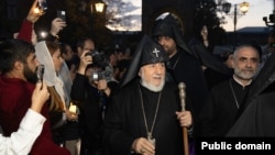 Armenia – Catholicos of All Armenians Garegin II addresses worshippers at the Mother See of Holy Etchmiadzin, October 19, 2025.