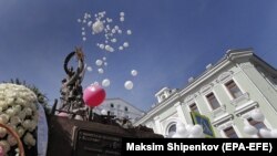 Акция памяти жертв теракта в школе в Беслане, Москва, 3 сентября 2020 года 