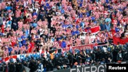 Navijači hrvatske reprezentacije na meču Hrvatska - Češka, 17. juni 2016.