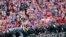 Hrvatski navijači tokom utakmice Hrvatska - Češka na Europskom nogometnom prvenstvu, 17. lipnja 2016.