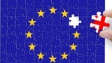 GEORGIA and EU flags puzzle