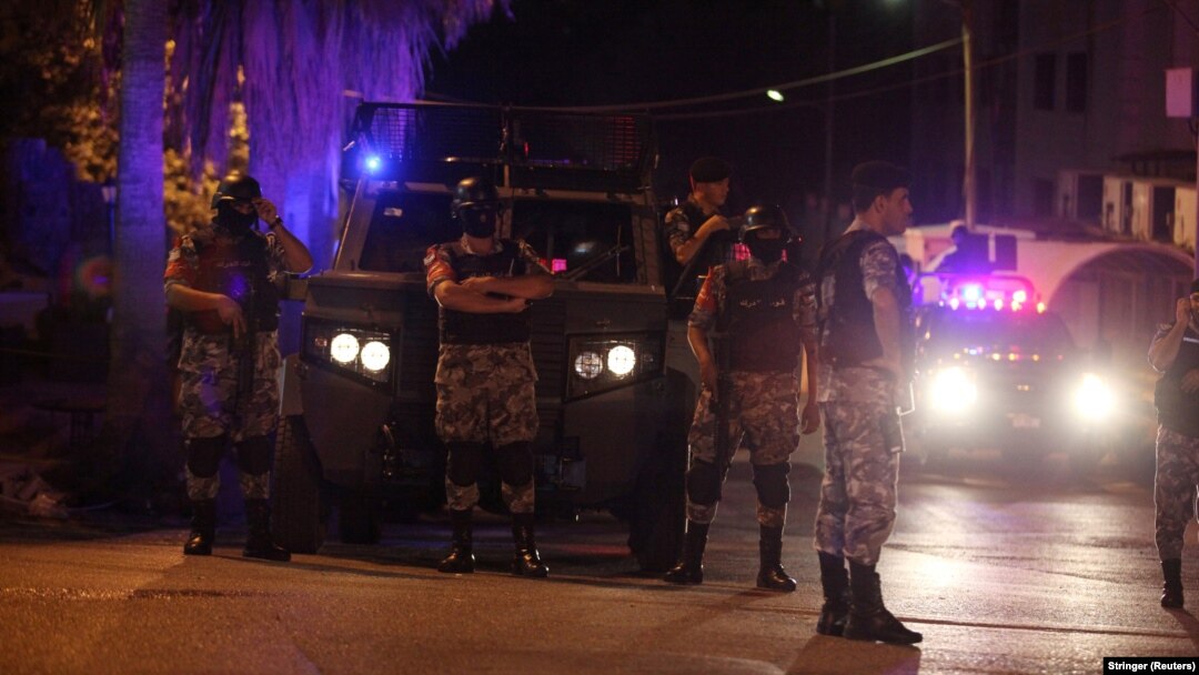 Policija ispred izraelskog veleposlanstva, Amman