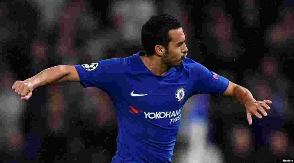 Chelsea-dən &nbsp;Pedro ilk qol sevincini yaşayır