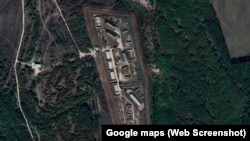 Склад боєприпасів біля села Міжгір'я Білогірського району Криму. Скріншот супутникової карти Google
