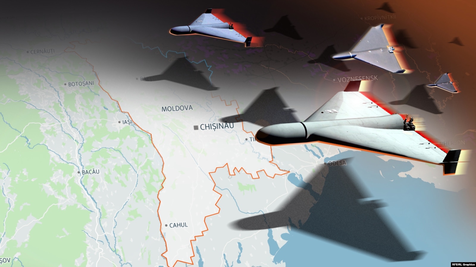 Mai multe drone în august decât în tot anul 2025. Cum arată harta incidentelor din R. Moldova
