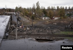 Зруйнований міст у Покровську, 4 листопада 2024 року